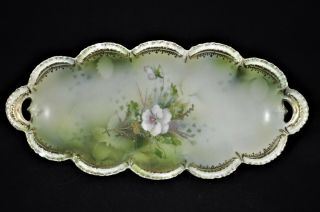 Antique R.  S.  Prussia Germany Celery Dish