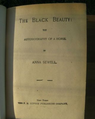 Black Beauty by Anna Sewell 1930 ' s edition antique old 2