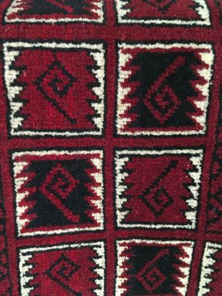 Vintage Hand Knotted Wool Rug/over - The - Door Wall Hanging
