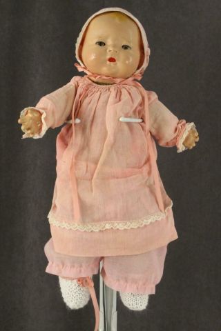 Vintage Baby Doll Composition Grace Storey Putnam BYE LO Sleep Eye Cloth Body 15 2
