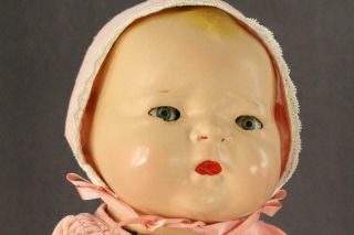 Vintage Baby Doll Composition Grace Storey Putnam BYE LO Sleep Eye Cloth Body 15 5