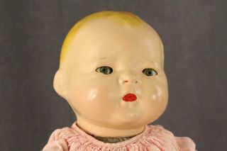 Vintage Baby Doll Composition Grace Storey Putnam BYE LO Sleep Eye Cloth Body 15 6