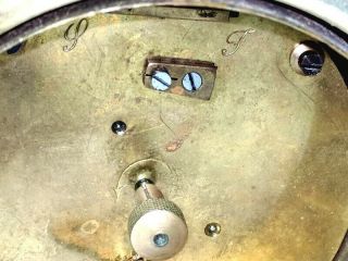 Anglo - French Antique Brass Mantel Clock S.  D Neill Belfast - Mvmt France Runs 6