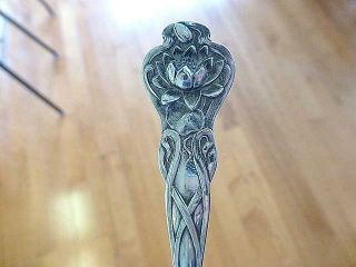 Art Nouveau Lily Flower Denver Colorado Co Sterling Silver Souvenir Spoon