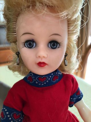 Miss Nancy Ann Doll Vintage And Tagged Dress 10 1/2”