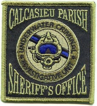 Calcasieu Parish Louisiana Investigator Csi Diver Subdued Sheriff Police Patch