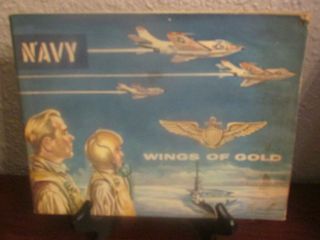 Vintage Book Us Navy Wings Of Gold Naval Aviation 1959 Pensacola Bay Ms409