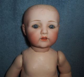 Antique Vintage 13 " Baby Doll Nippon Bisque Head & Composition Body