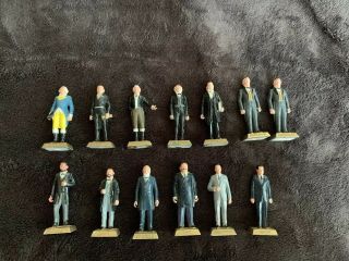 Vintage Marx Toys Presidents Of The United States 13 Total George Washington Abe