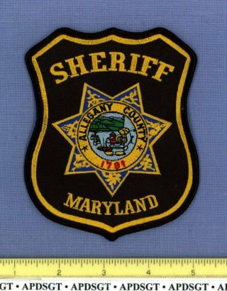 Allegheny County Sheriff Maryland Police Patch State Seal