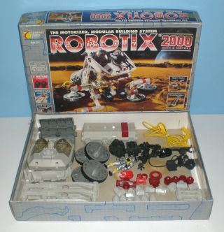 Vintage 1994 Robotix 2000 Motorized Building System Learning Curve Toys & Box