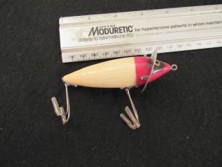 Heddon Wood 210 Surface Minnow Lure Aa,  Red / White