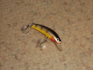 Vintage Nils Master Wood 2 " Fishing Lure - Pike Scale - Finland -