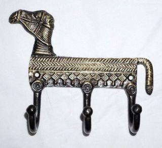 Attractive Antique Style Brass Made Jaipuri Royal Camel Shape Coat Hook Key Hook