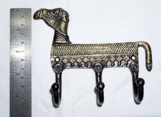 Attractive Antique Style Brass made Jaipuri Royal Camel Shape Coat Hook Key Hook 2
