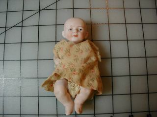 Antique Small All Bisque Doll 5 Inches
