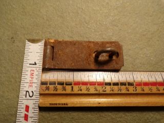 Vintage Antique Rustic Hinged Hasp Latch Lock Padlock Gate Door Chest 4