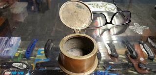 Vintage Brass Metro Meter Co.  Trident Water Meter York Paperweight Trinket 2