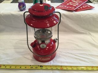 Vintage 1966 Coleman Lantern 200a Sunshine Of The Night - Red