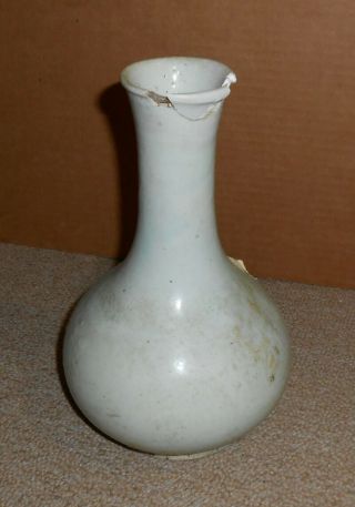 Antique 19th Century Korean Joseon Dynasty Period Celadon Porcelain Vase Korea
