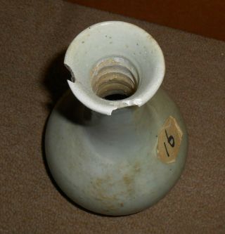 Antique 19th Century Korean Joseon Dynasty Period Celadon Porcelain Vase Korea 6