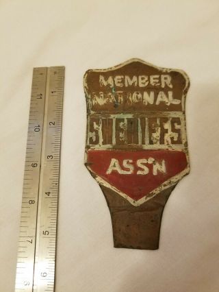 Member National Sheriffs Assn licence plate topper. 3