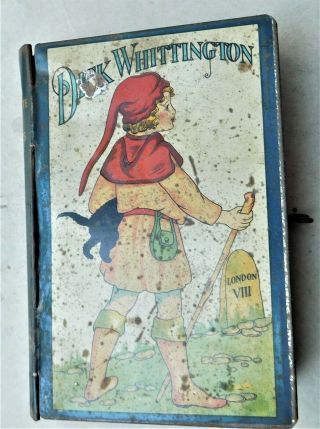 Dick Whittington Tin Moneybox Piggy Bank Vintage Antique 2