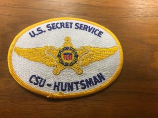 Federal Secret Service Csu Huntsman Aviation Wings Patch