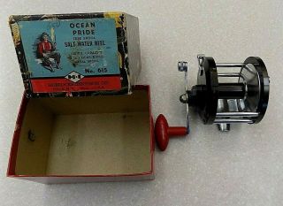Horrocks - Ibbotson No 625 Palmetto Conventional Saltwater Reel W Box Great Cond