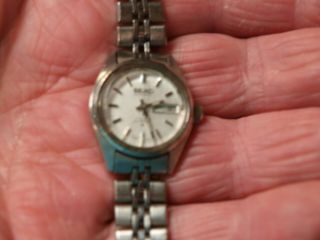 Vintage Seiko Automatic 17 Jewel Hi - Beat Month Day Womans Wristwatch Watch Japan