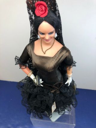 17” Marin Chiclana Spanish World Doll Large Vintage Made In Spain W/Tag 5