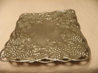 Aluminum serving tray by Arthur Court 2
