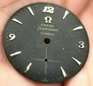 Vintage Mens Omega Seamaster Automatic Swiss Made Watch Dial Black 28mm