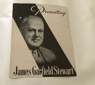 1944 Ohio James Garfield Stewart Ohio Governor Brochure