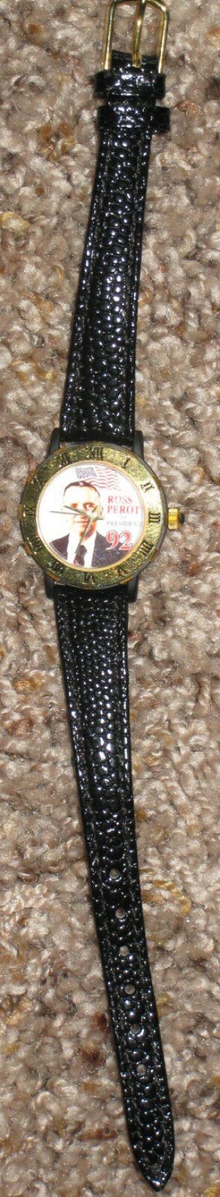 1992 Ross Perot For President Ladies Campaign Picture Wristwatch