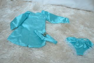 Vtg Clothes Ideal Crissy For Crissy Doll Family - Satin Dress,  Belt And Panties