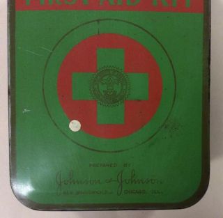 Vintage Boy Scouts of America Official 1940s First Aid Kit - complete 4