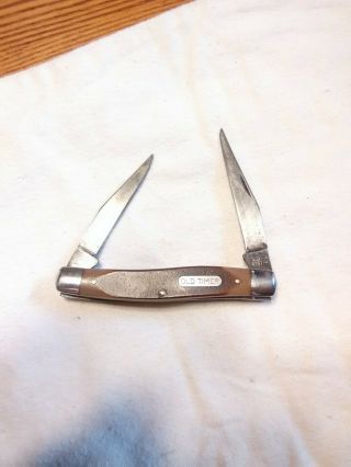 Vintage Antique Folding Pocket Knife Schrade Usa Muskrat 770t 1960 - 1970s