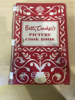 Betty Crocker’s 1950 Vintage Picture Cook Book 1st Edition Hardcover Antique