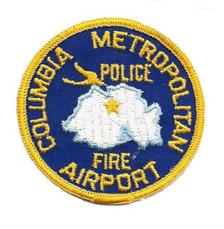 Police Patch South Carolina Columbia Airport Aviation Metropolitan Fire Rescue