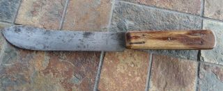 Antique Old Glory Cutlery Knife Butcher Skinning Knife 12 " Wood Handle Germany