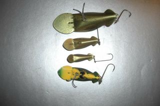 Set of 10 salesman ' s samples Buck Perry Spoonplugs in various colors 6
