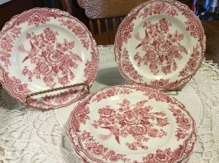 (1) Antique Crown Ducal Bristol Pink Bread & Butter Plate 7 Available