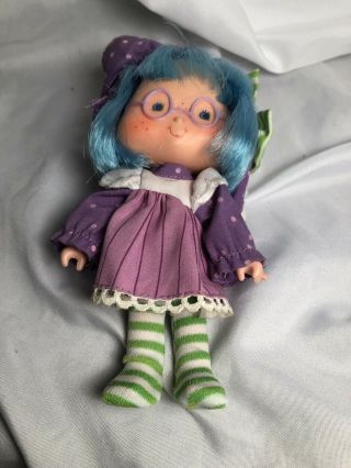 Vintage Strawberry Shortcake Plum Puddin ' Pudding Doll Figure with Attached Hat 6