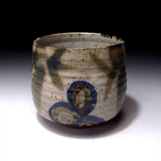 CM4: Vintage Japanese Pottery Tea bowl,  Seto ware,  WABI SABI taste 2