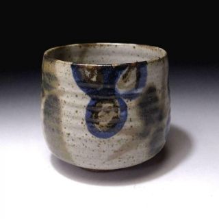 CM4: Vintage Japanese Pottery Tea bowl,  Seto ware,  WABI SABI taste 4