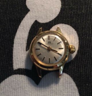 Vintage Ladies Bucherer Hand Wind Watch.  Gold Tone