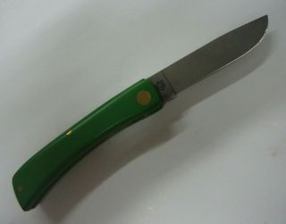 CASE XX John Deere Green Sod Buster Jr Hunting Pocket Knife 4137 4