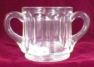 Chateau Toy Sugar Bowl Clear Glass Martinsville 714 Eapg Childs Antique