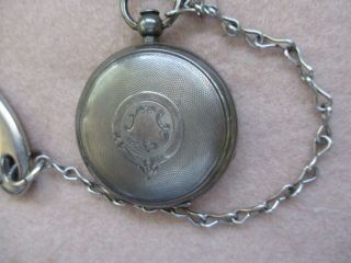 Vintage British John Forest Key Wind Pocket Watch for Repair or Parts 3